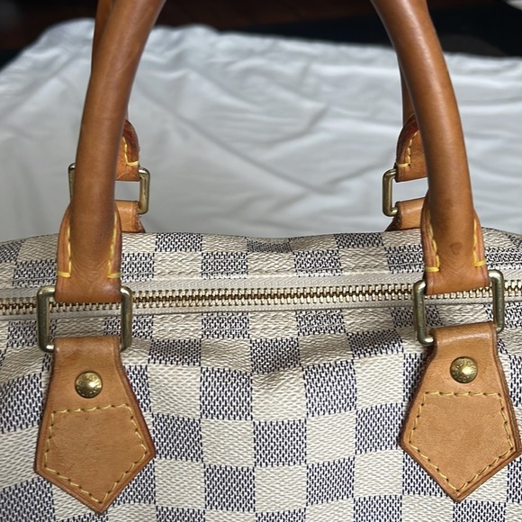 LOUIS VUITTON DAMIER AZUR CANVAS SPEEDY 35 - Picture 4 of 7